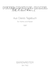 Aus Claras Tagebuch cover